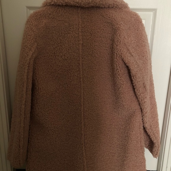 KENNETH COLE Faux Fur Shearling Coat - Picture 4 of 9